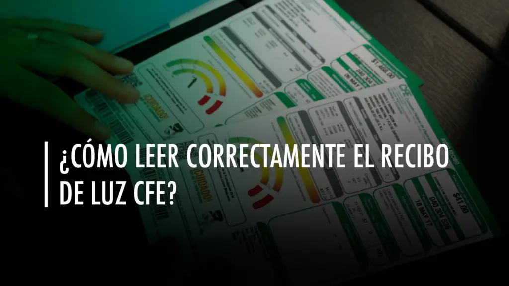 C Mo Leer El Recibo De Luz Recibo Cfe